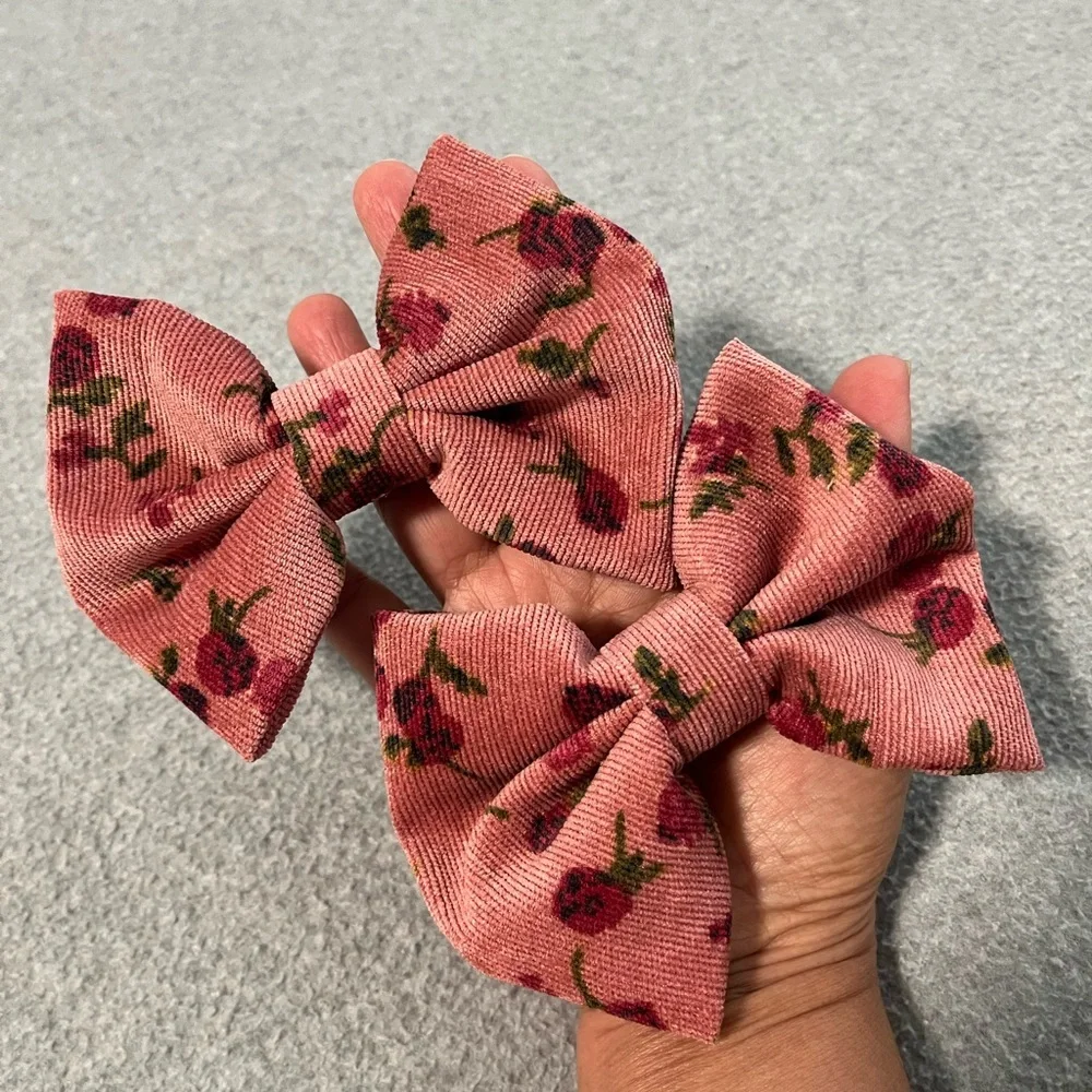 Hairbow Bundle Lot Coquette Kawaii Cottagecore Preppy Academia Fabric Bows